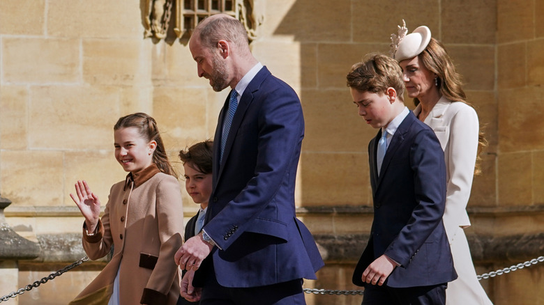 Princess Charlotte and her family on Easter