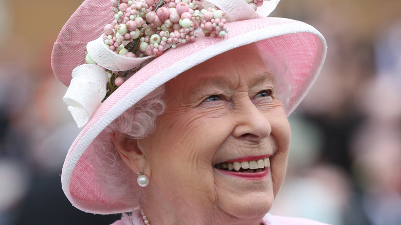 Queen Elizabeth smiling
