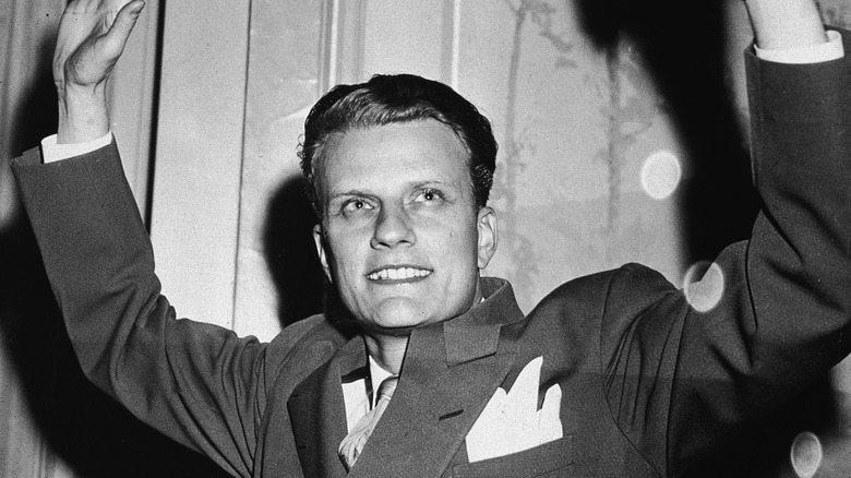 Billy Graham preaching