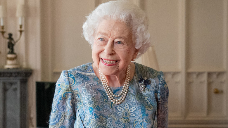 Queen Elizabeth II smiling