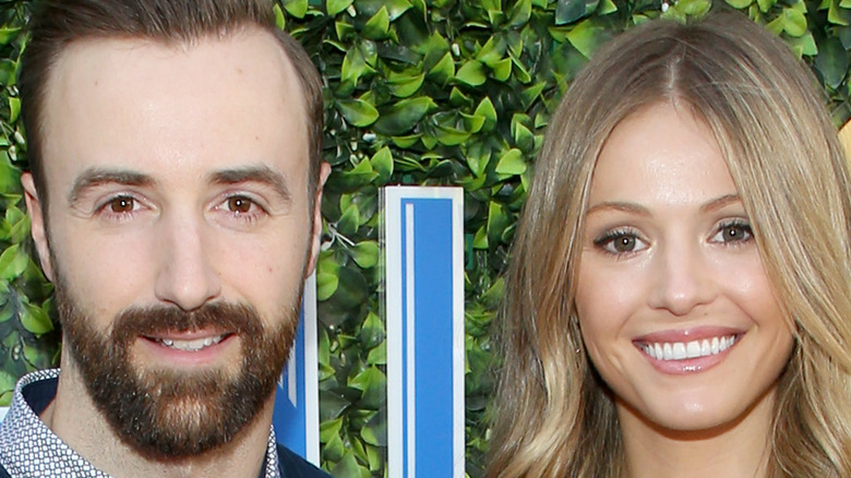 James Hinchcliffe and Rebecca Dalton posing