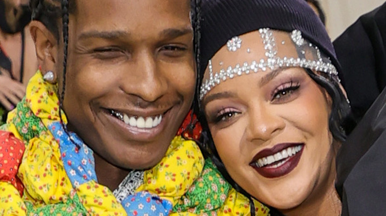 Rihanna and A$AP Rocky at Met Gala 