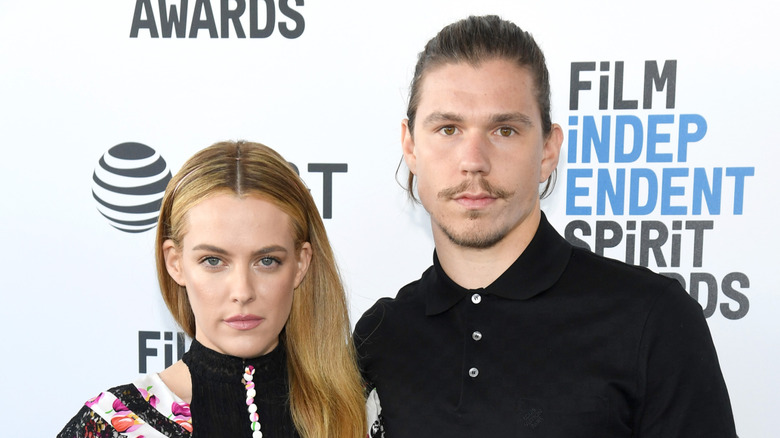 Riley Keough and Ben Smith-Petersen at an event