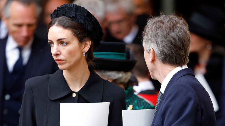 Rose Hanbury and husband, David Cholmondeley at a memorial