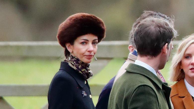 Rose Hanbury in fur hat