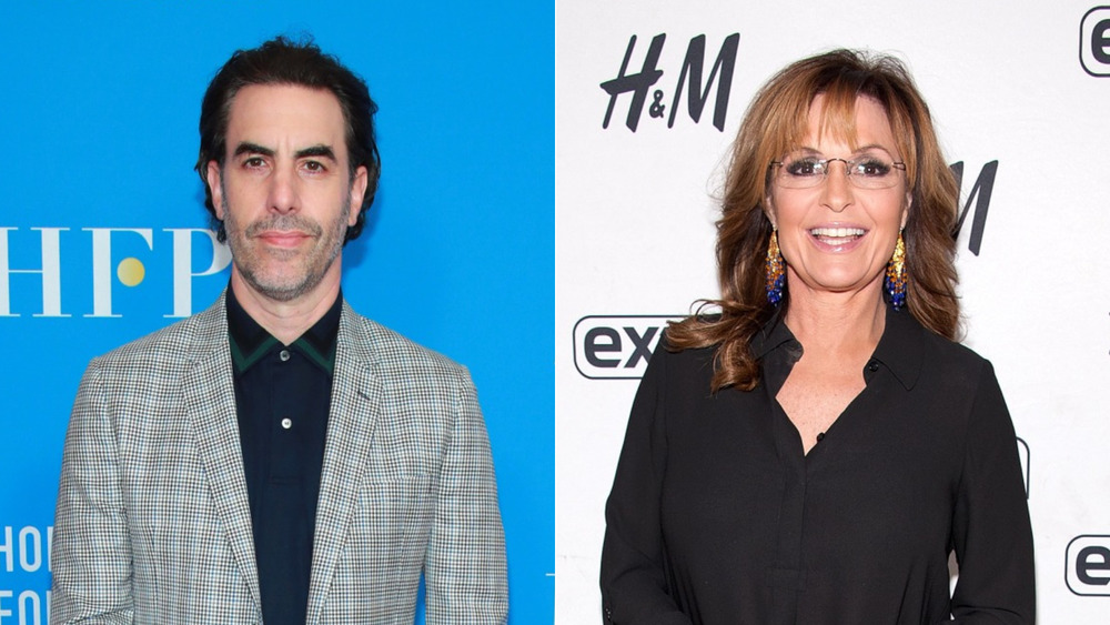 Sacha Baron Cohen and Sarah Palin