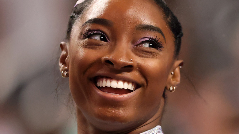 Simone Biles smiling