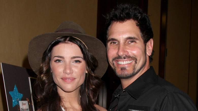 Jacqueline MacInnes Wood and Don Diamont pose together