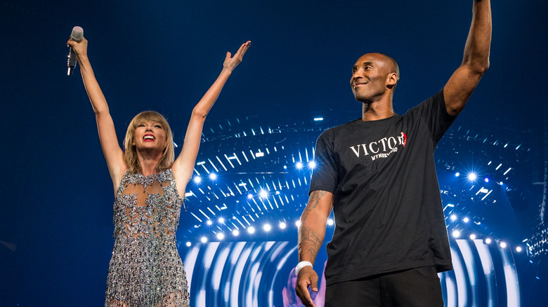 Taylor Swift and Kobe Bryant at the 1989 tour