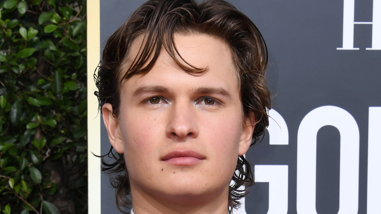 Ansel Elgort at Golden Globes