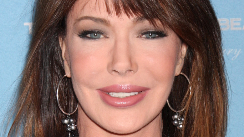 Hunter Tylo smiling at an event