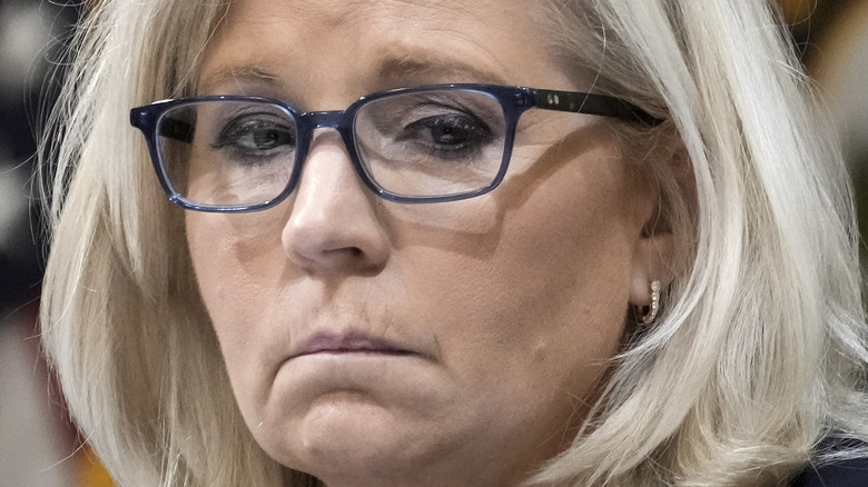 Liz Cheney looking downcast