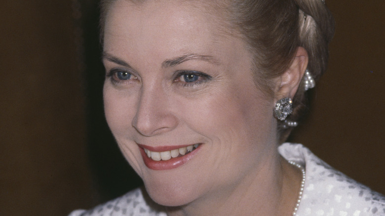 An older Grace Kelly smiling