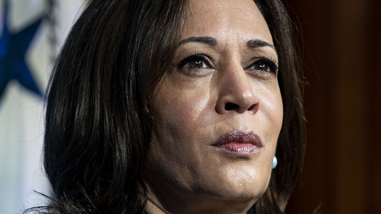 Kamala Harris flag background