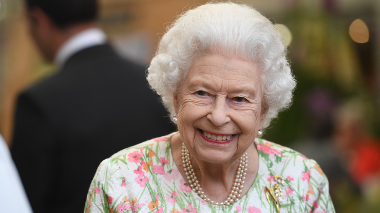 Queen Elizabeth smiling