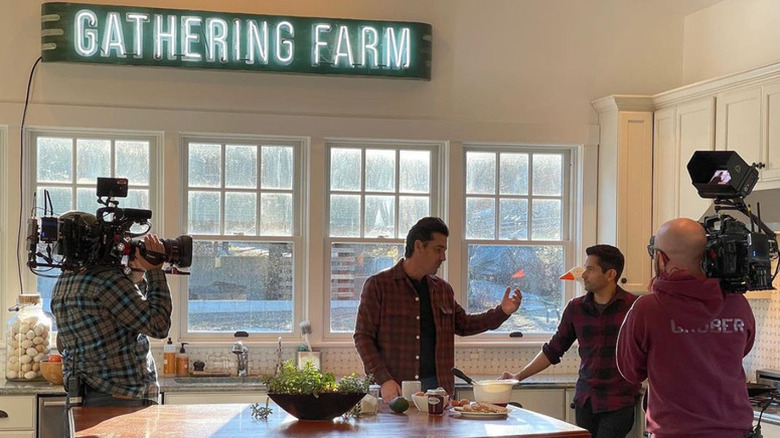 Jonathan Knight in his home