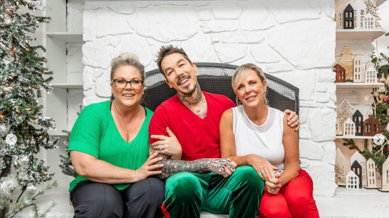 David Bromstad and family in home