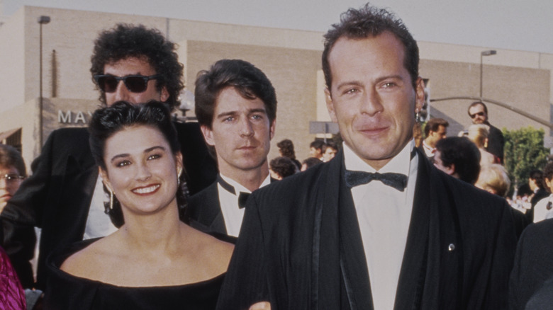 Demi Moore and Bruce Willis at the Emmys in 1987