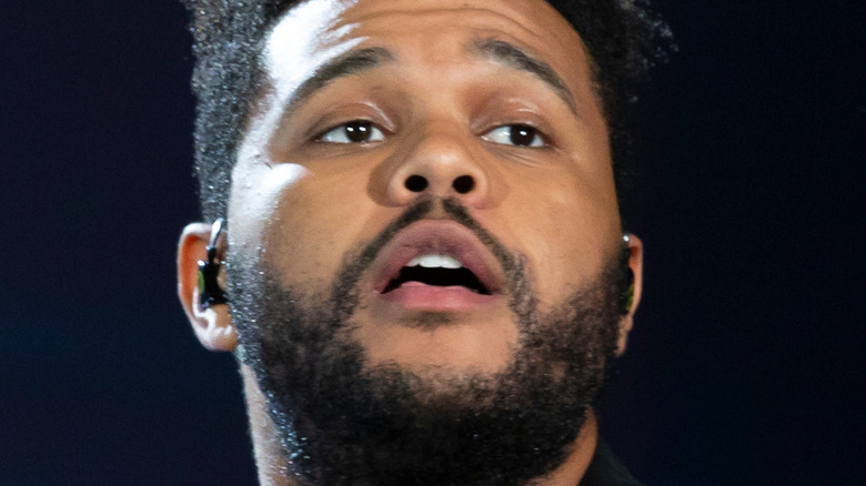 The Weeknd performing 