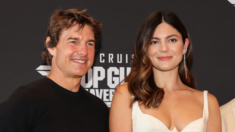 Tom Cruise and Monica Barbaro