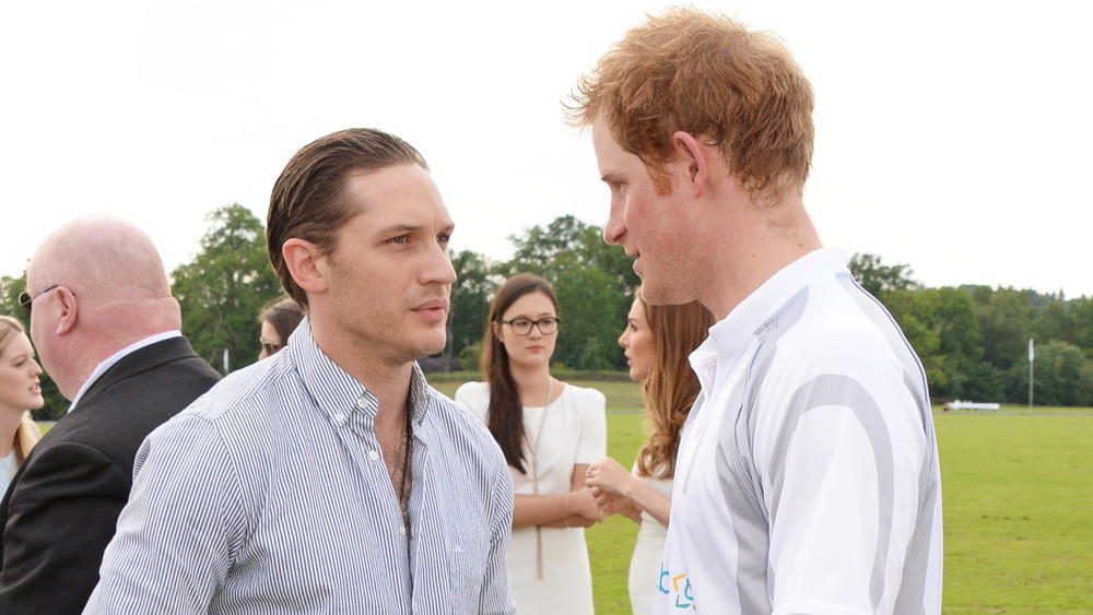 Tom Hardy Prince Harry talking