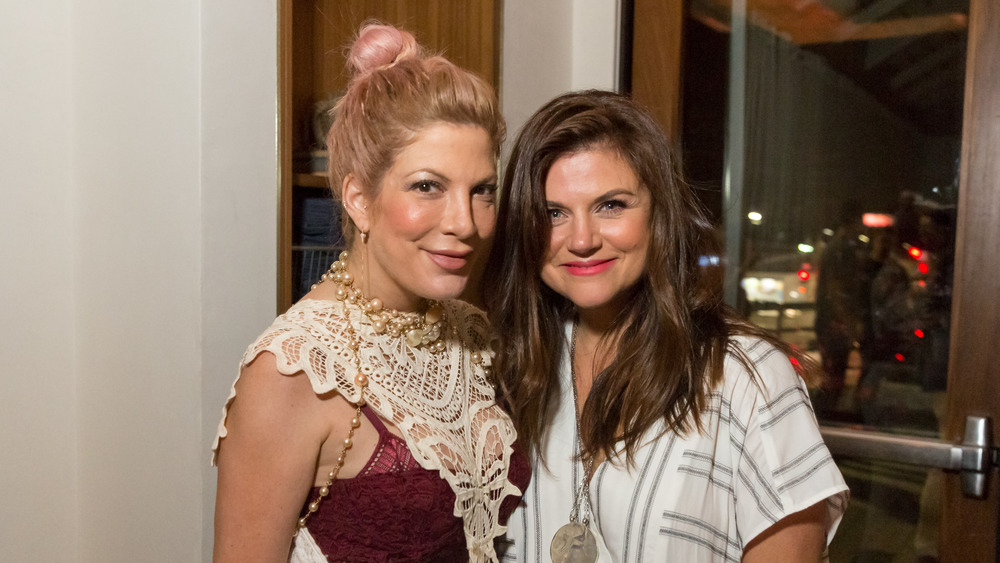 Tori Spelling and Tiffani Thiessen