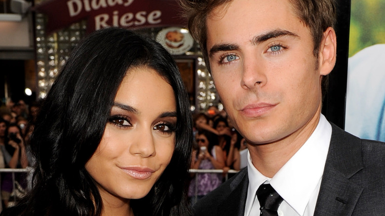 Zac Efron and Vanessa Hudgens at event