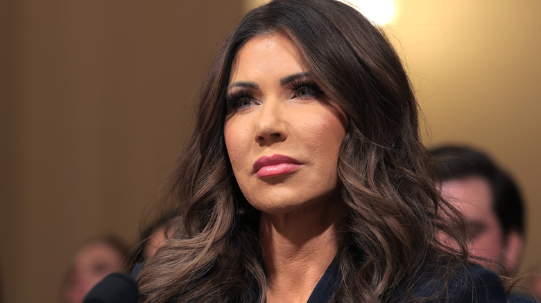 U.S. Secretary of Homeland Security Kristi Noem testifies before the House Committee on Homeland Security in the Cannon House Office Building on December 11, 2025 in Washington, DC.