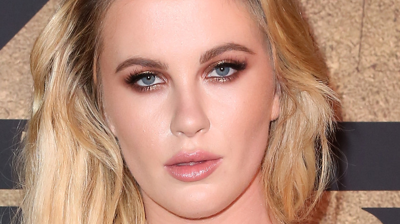 Ireland Baldwin poses on the red carpet