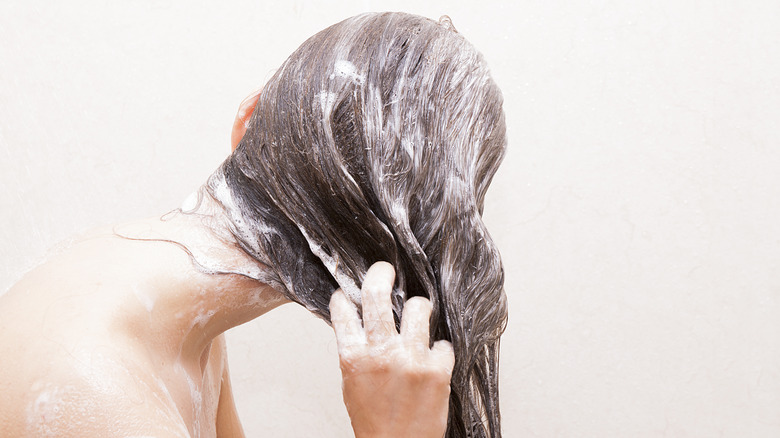 shampoo hair shower