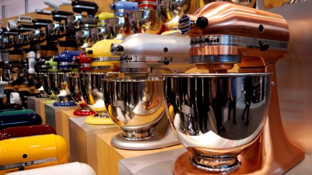 KitchenAid stand mixers at store