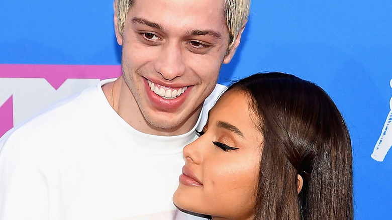 Pete Davison smiling with Ariana Grande