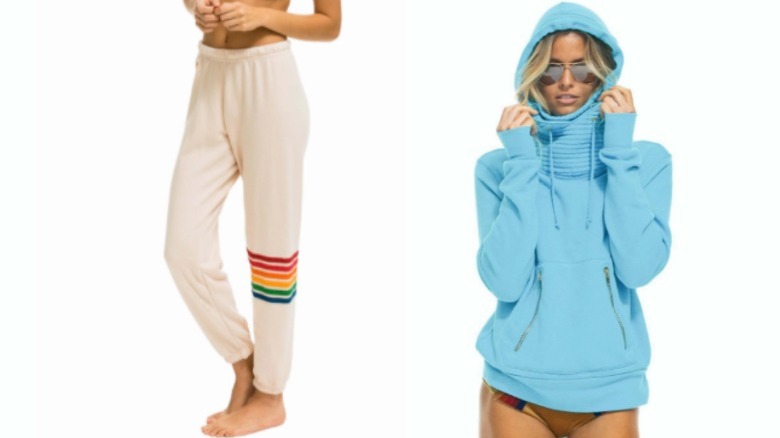 Models wearing Aviator Nation clothing