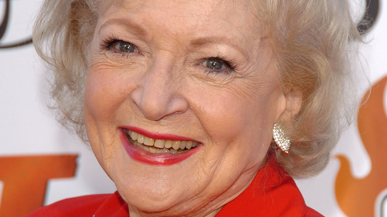 Betty White on the red carpet 