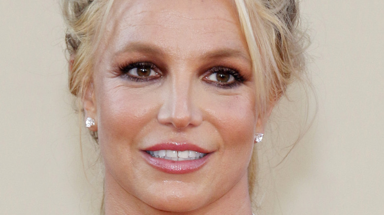 Britney Spears in an updo 