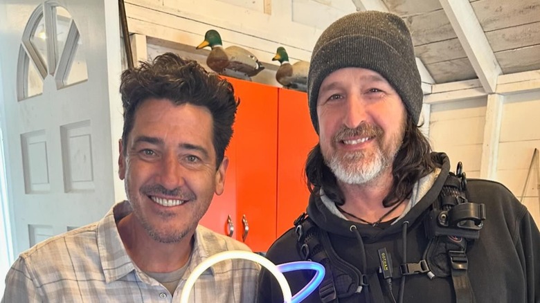 Jonathan Knight and Sean Slaughter smiling