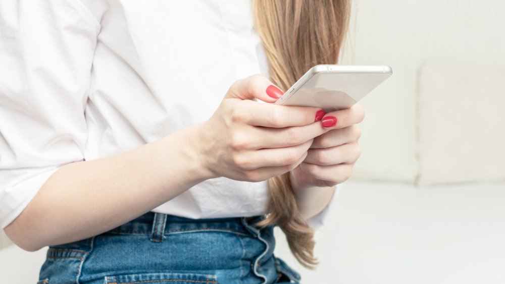 Woman on cell phone