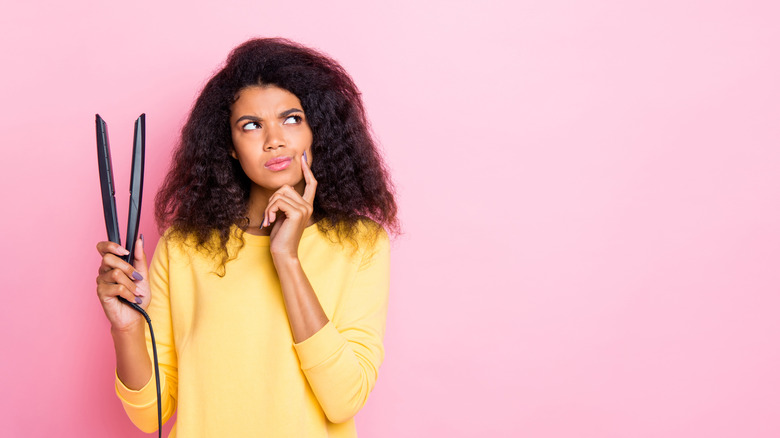 Use straightener on clearance wet hair