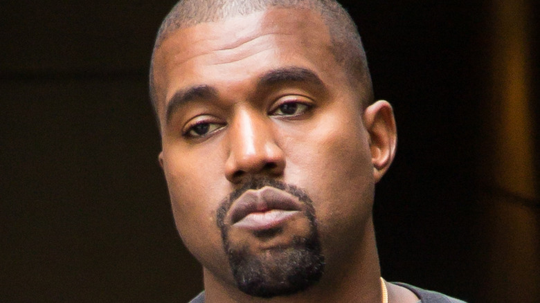 Kanye West frowning 