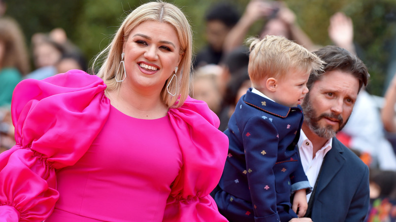 Kelly Clarkson and Brandon Blackstock at the 2019 premiere of "UglyDolls"