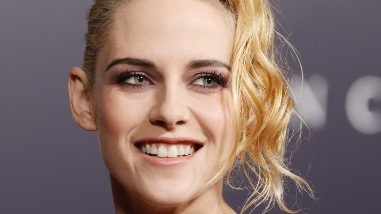 Kristen Stewart smiles at an event