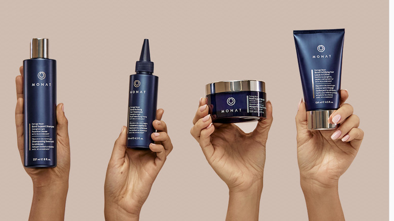 Monat products in hands 