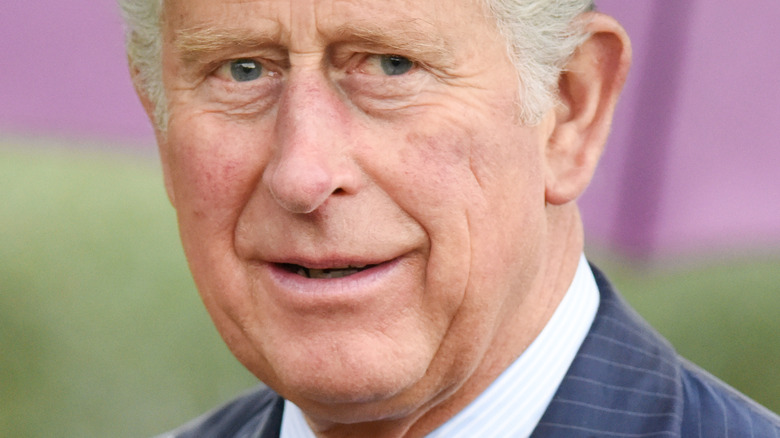Prince Charles smiling and looking to the side
