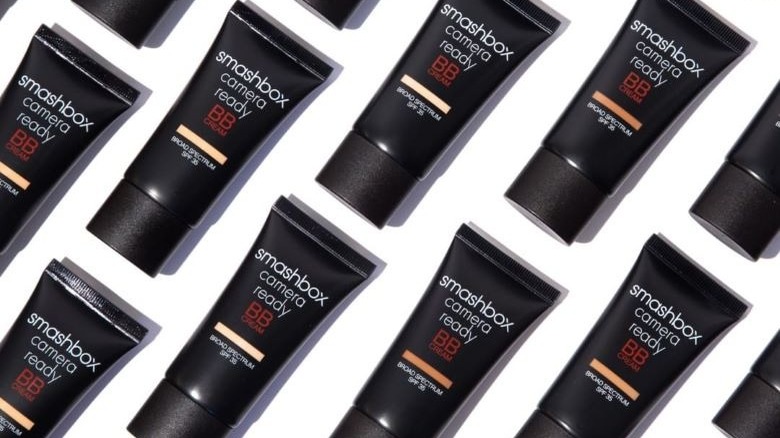 A display of Smashbox BB creams