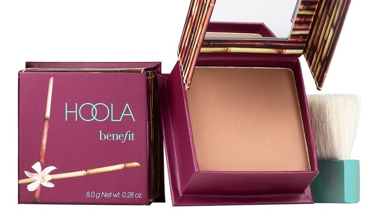 Two sets of Benefit Hoola bronzer, one closed and one open. 