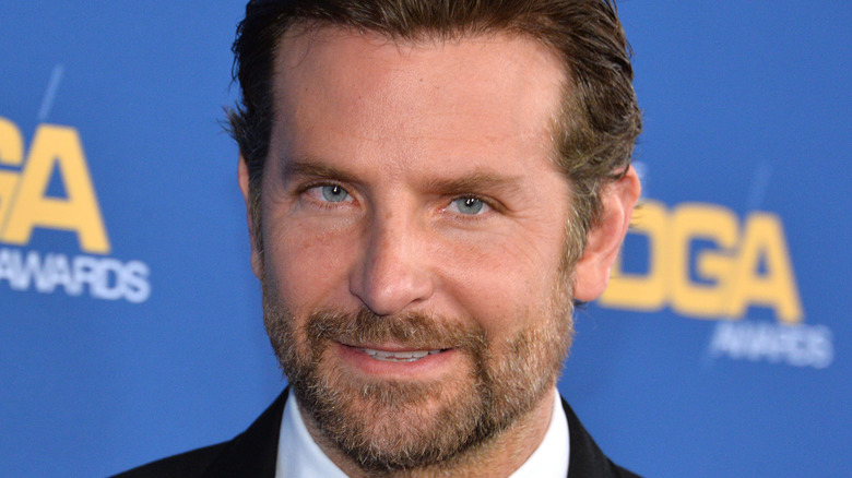 Bradley Cooper wearing a tuxedo. 