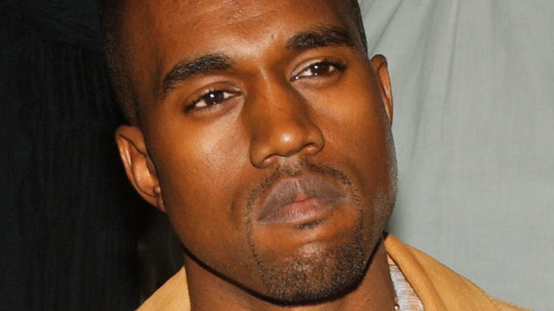 Kanye West with serious expression