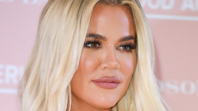 Khloe Kardashian posing
