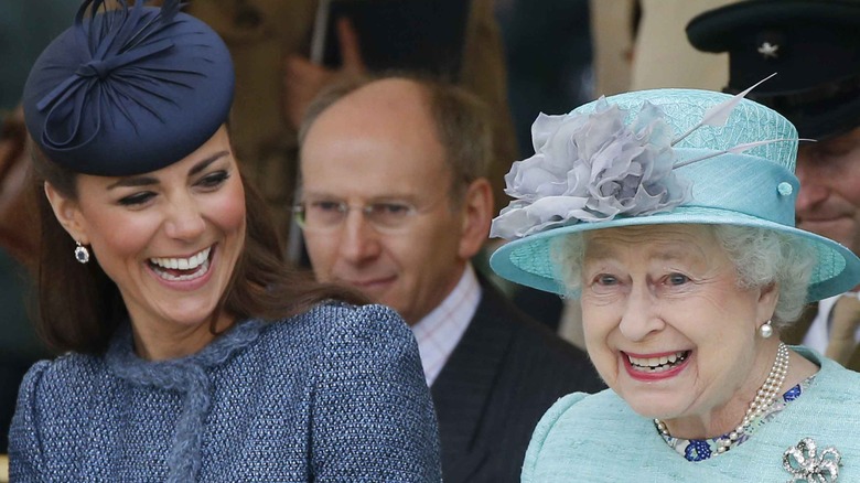 Kate Middleton and the Queen at a royal event