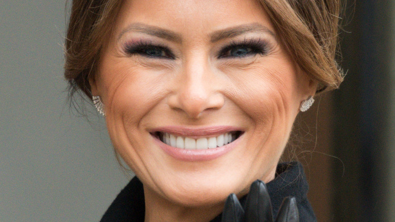 Melania Trump smiles